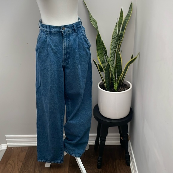 Retreat Pants - Wide Leg Denim Pants in Blue